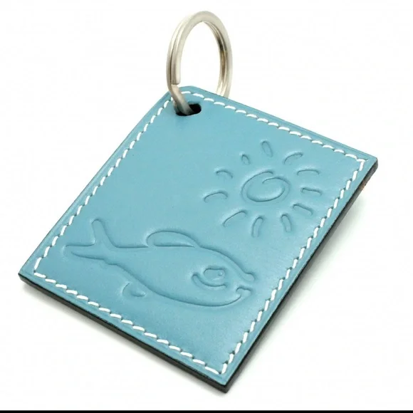 Authentic Hermes Leather Key Ring